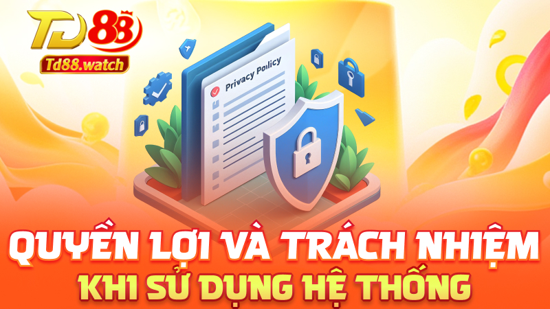 Quyền lợi và trách nhiệm khi sử dụng hệ thống